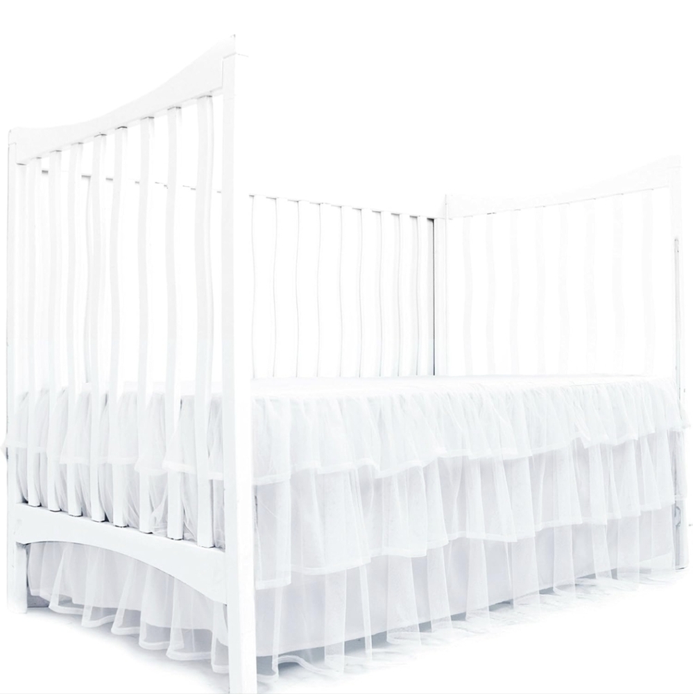 Tulle Ruffles Crib Skirt